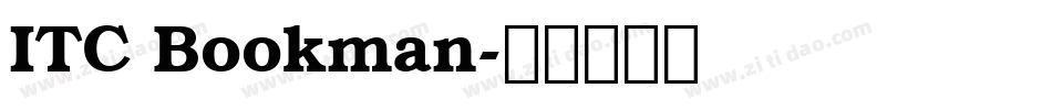 ITC Bookman字体转换
